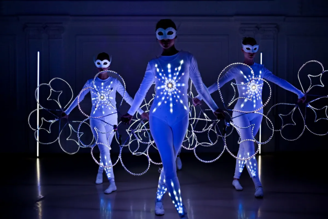 Light show Dynamic Crystal