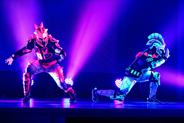 UV robotická light show