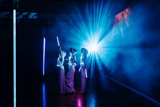 LED show s projekcemi