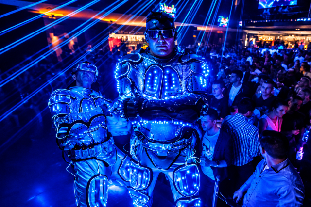 Light dance show