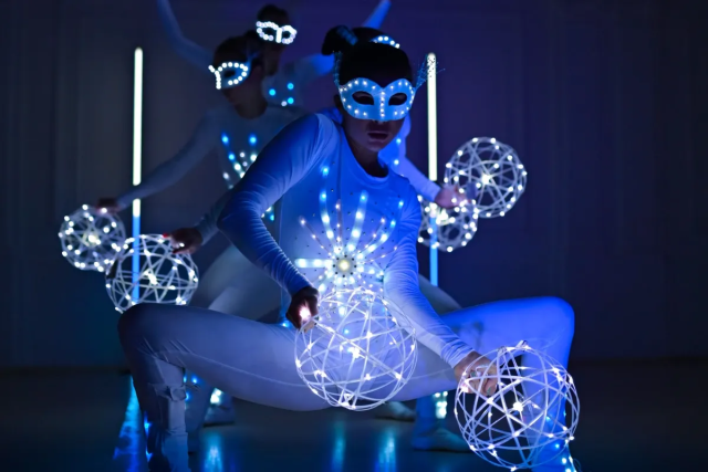 Light show Dynamic Crystal