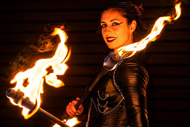 Rocková ohnivá show