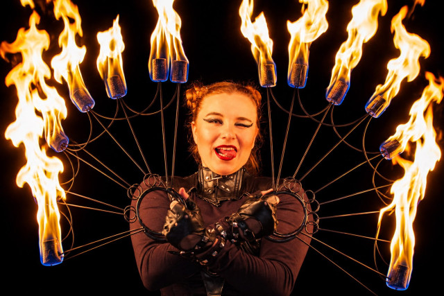 Rocková ohnivá show