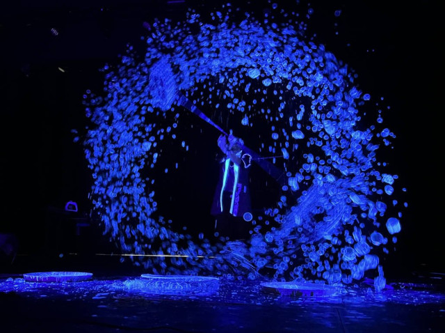 Světelná bublinová show