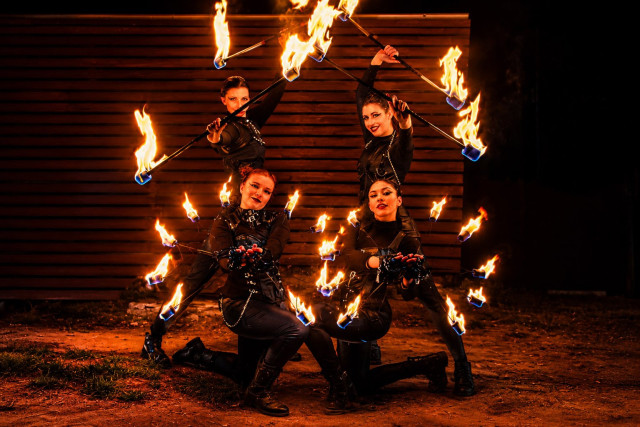 Rocková ohnivá show