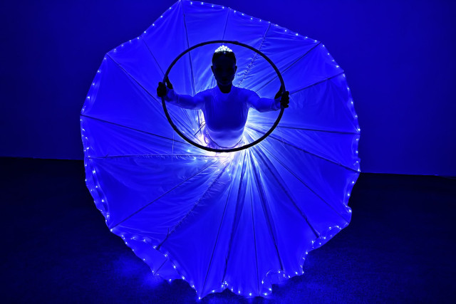 LED Blue lotos