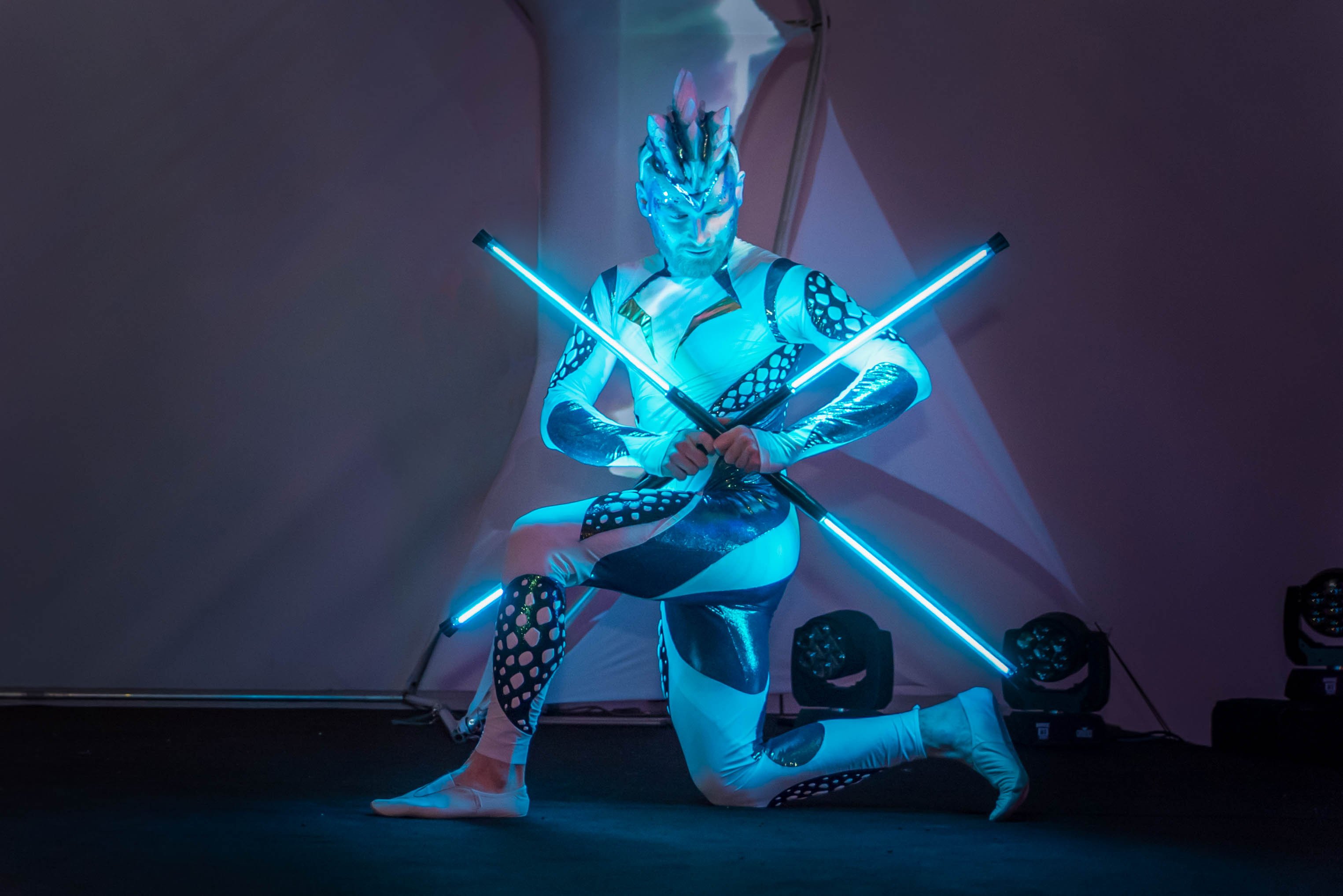 Alien světelná show