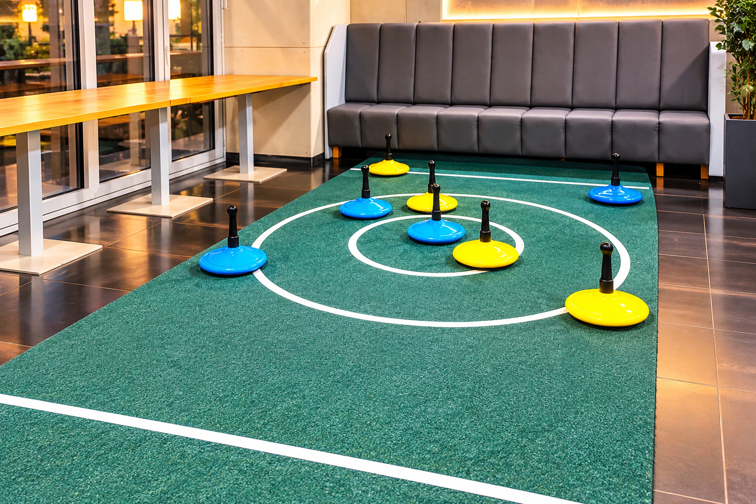 Indoor curling na koberci