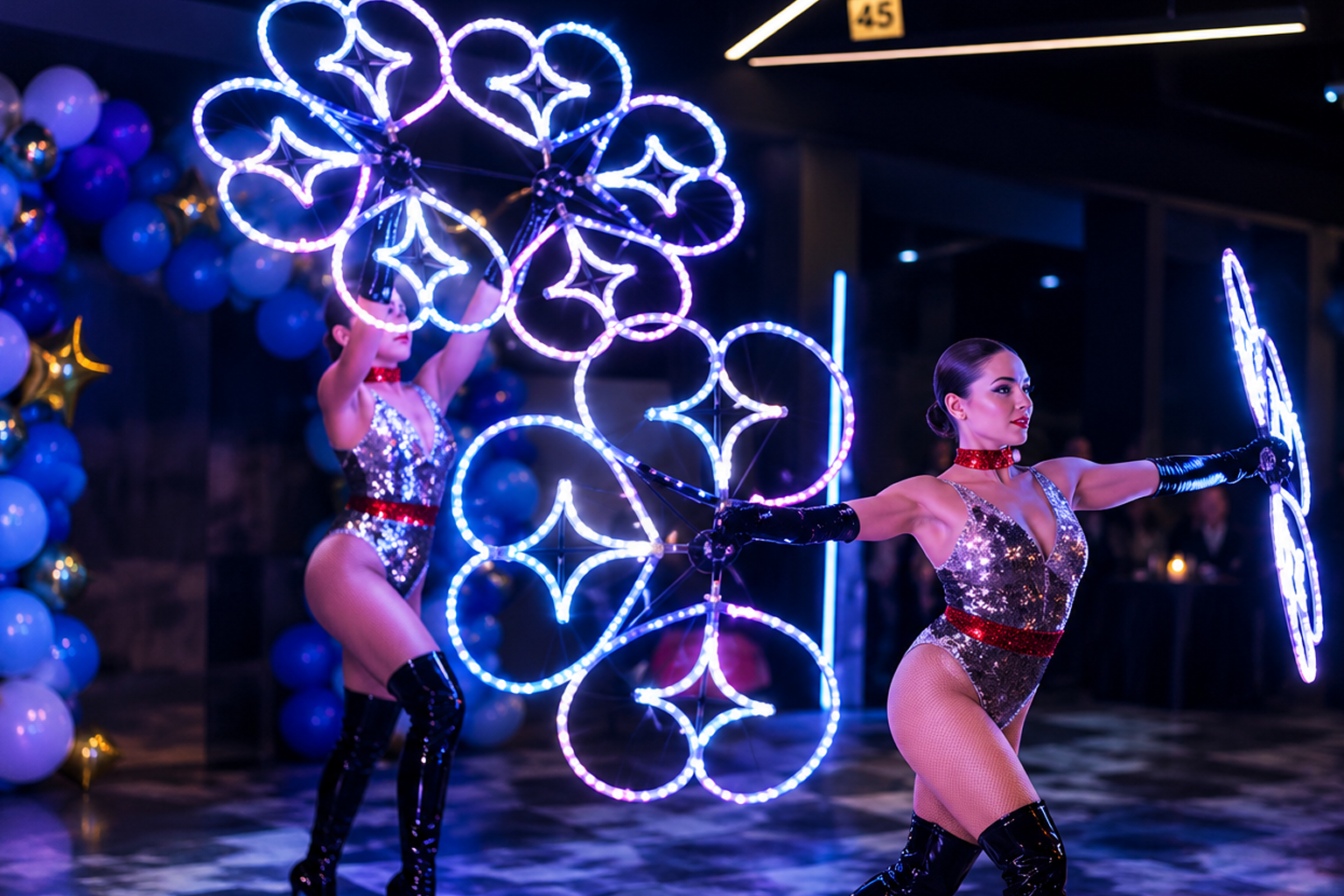 LED Show s živými houslemi